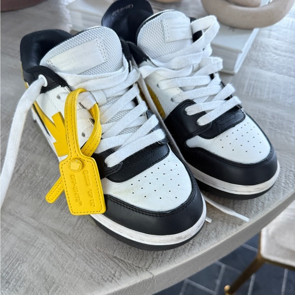 Off-White Kids Sneakers in Black White and Yellow